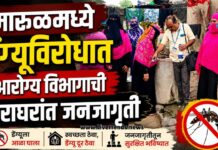 मारूळ मध्ये डेंग्यू विरोधात आरोग्य विभागाची घराघरांत जनजागृती