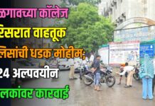 जळगावच्या कॉलेज परिसरात वाहतूक पोलिसांची धडक मोहीम; २४ अल्पवयीन चालकांवर कारवाई