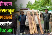 वड्री धरण परिसरातून सागवानचे कटसाईज चौपट जप्त