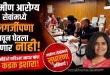 ग्रामीण आरोग्य सेवांमध्ये हलगर्जीपणा खपवून घेतला जाणार नाही; सीईओ करिश्मा नायर यांचा कडक इशारा