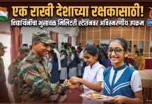 “एक राखी देशाच्या रक्षकासाठी!” विद्यार्थिनींचा भुसावळ मिलिटरी स्टेशनवर अविस्मरणीय उपक्रम