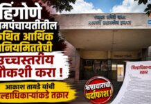 हिंगोणे ग्रामपंचायतीतील कथित आर्थिक अनियमिततेची उच्चस्तरीय चौकशी करा ; आकाश तायडे यांची जिल्हाधिकाऱ्यांकडे तक्रार