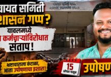 पंचायत समिती प्रशासन गप्प? यावलमध्ये दोन कर्मचाऱ्यांविरोधात संताप; १५ ऑगस्टपासून उपोषण!