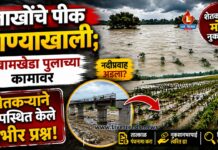 लाखोंचे पीक पाण्याखाली; खामखेडा पुलाच्या कामावर शेतकऱ्याने उपस्थित केले गंभीर प्रश्न