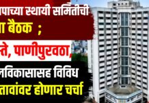 जळगाव मनपाच्या स्थायी समितीची बैठक उद्या ; रस्ते, पाणीपुरवठा, बालविकासासह विविध प्रस्तावांवर होणार चर्चा