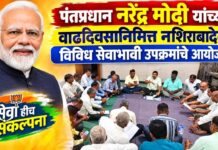 पंतप्रधान नरेंद्र मोदी यांच्या वाढदिवसानिमित्त नशिराबादेत विविध सेवाभावी उपक्रमांचे आयोजन