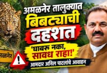 अमळनेर तालुक्यात बिबट्याची दहशत; ‘घाबरू नका, सावध राहा!’ आमदार अनिल पाटलांचे आवाहन
