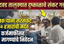 बोदवड तालुक्यात दुष्काळाचे संकट गडद; शेतकऱ्यांना सरसकट ५० हजारांची मदत, कर्जमाफीसह १० मागण्यांचे निवेदन