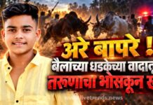 अरे बापरे : बैलांच्या धडकेच्या वादातून तरूणाचा भोसकून खून !