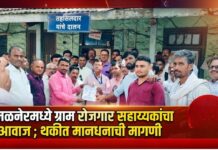अमळनेरमध्ये ग्राम रोजगार सहाय्यकांचा आवाज ; थकीत मानधनाची मागणी