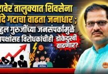रावेर तालुक्यात शिवसेना शिंदे गटाचा वाढता जनाधार ; राहुल गुरुजींच्या जनसंपर्कामुळे मित्रपक्षांसह विरोधकांचीही डोकेदुखी वाढणार?