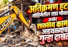 अतिक्रमण हटाव मोहिमेतील राडा भोवला; अखेर शासकीय कामात अडथळ्याचा गुन्हा दाखल !