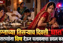 लग्नाच्या तिसऱ्याच दिवशी ‘घात’ ! सासरच्यांना विष देऊन पलायनाचा नववधूचा प्रयत्न फसला