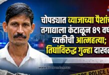 चोपड्यात व्याजाच्या पैशांच्या तगाद्याला कंटाळून ४९ वर्षीय व्यक्तीची आत्महत्या; तिघांविरुद्ध गुन्हा दाखल